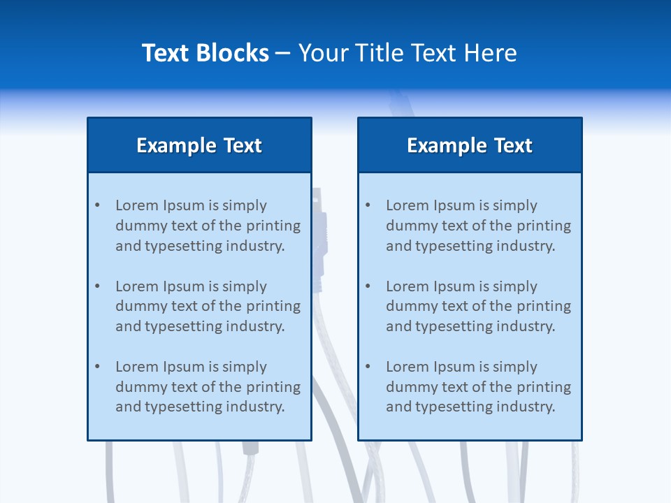 Closeup Interconnect Numbers PowerPoint Template