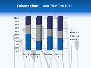 Closeup Interconnect Numbers PowerPoint Template