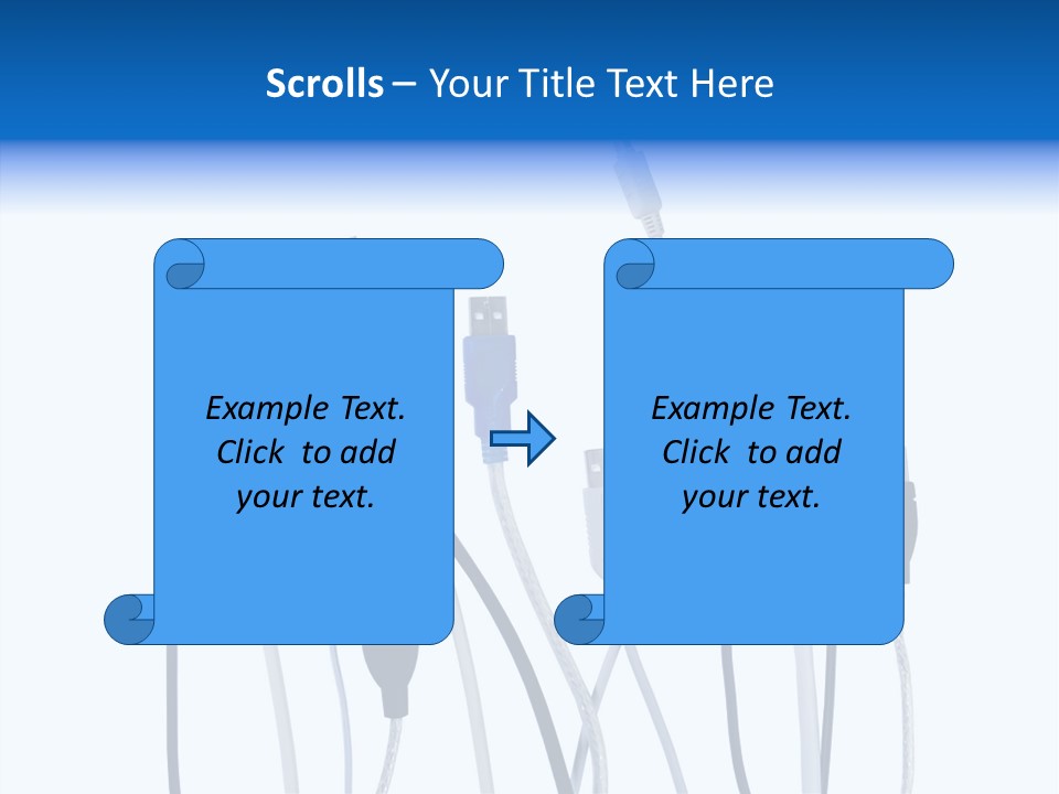 Closeup Interconnect Numbers PowerPoint Template