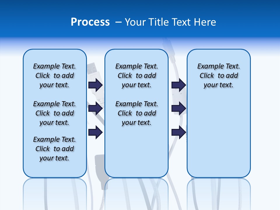 Closeup Interconnect Numbers PowerPoint Template