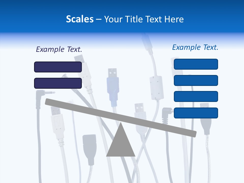 Closeup Interconnect Numbers PowerPoint Template