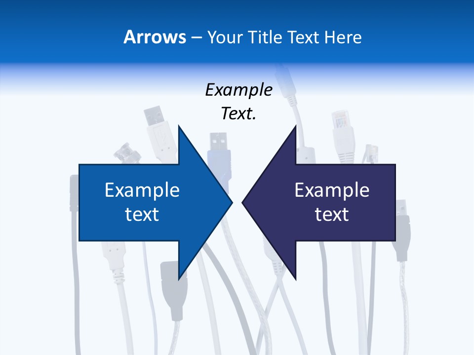 Closeup Interconnect Numbers PowerPoint Template