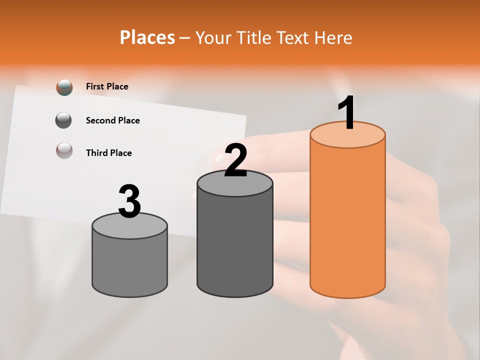 Partner Card Smiling PowerPoint Template