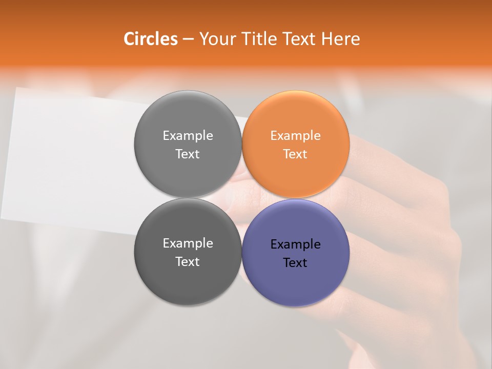 Partner Card Smiling PowerPoint Template