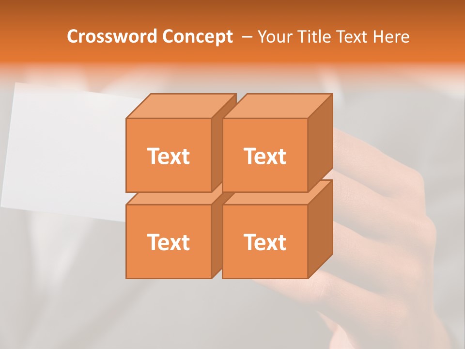 Partner Card Smiling PowerPoint Template