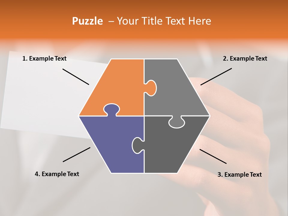 Partner Card Smiling PowerPoint Template