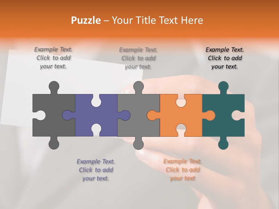 Partner Card Smiling PowerPoint Template