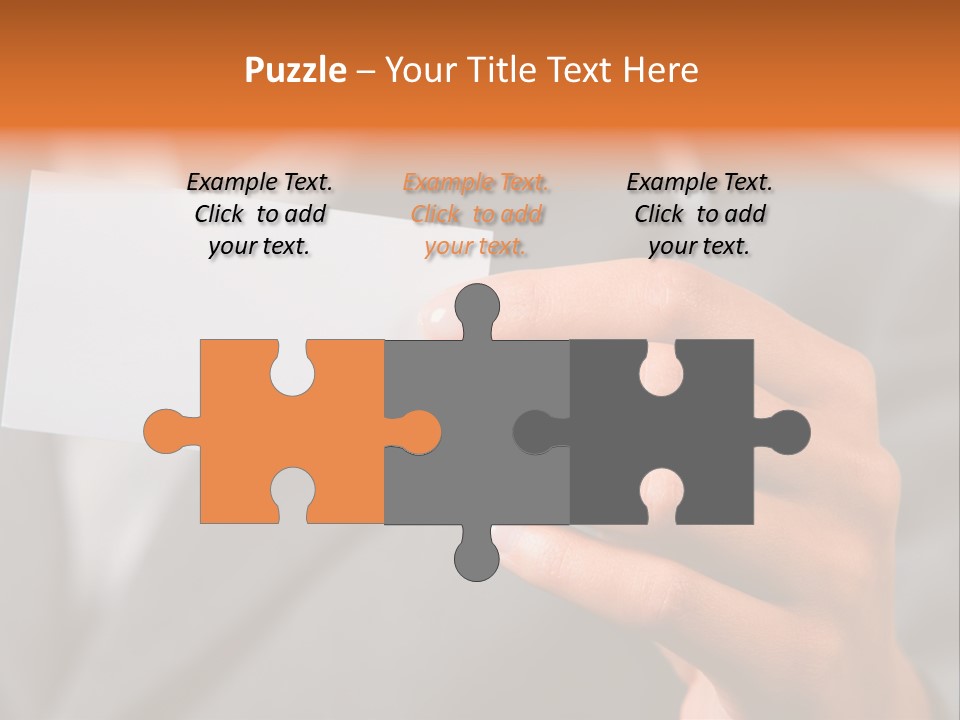 Partner Card Smiling PowerPoint Template