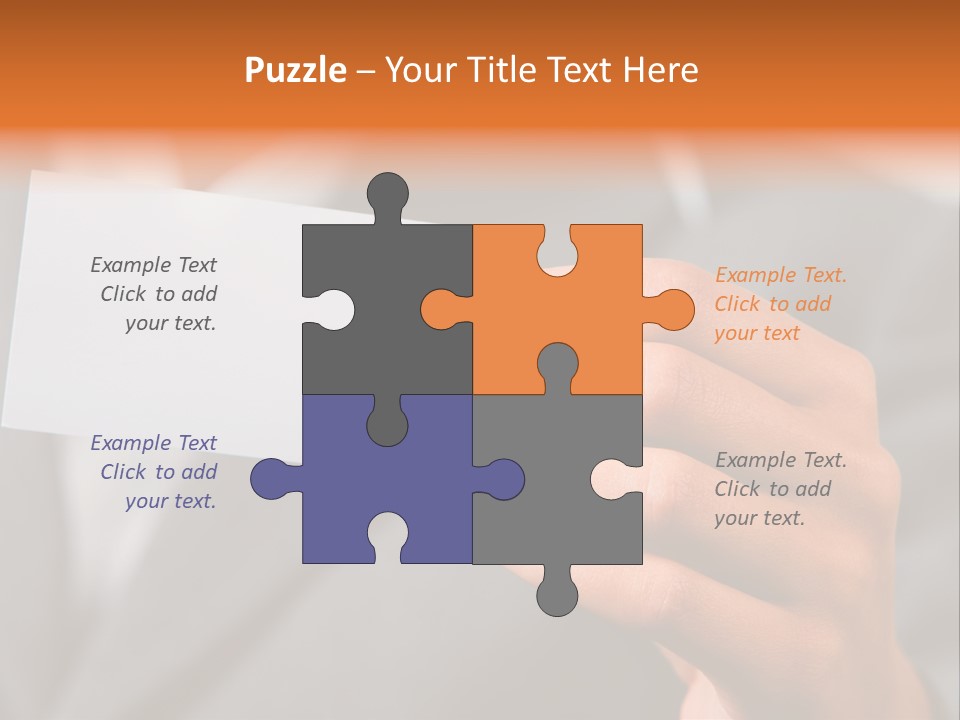 Partner Card Smiling PowerPoint Template