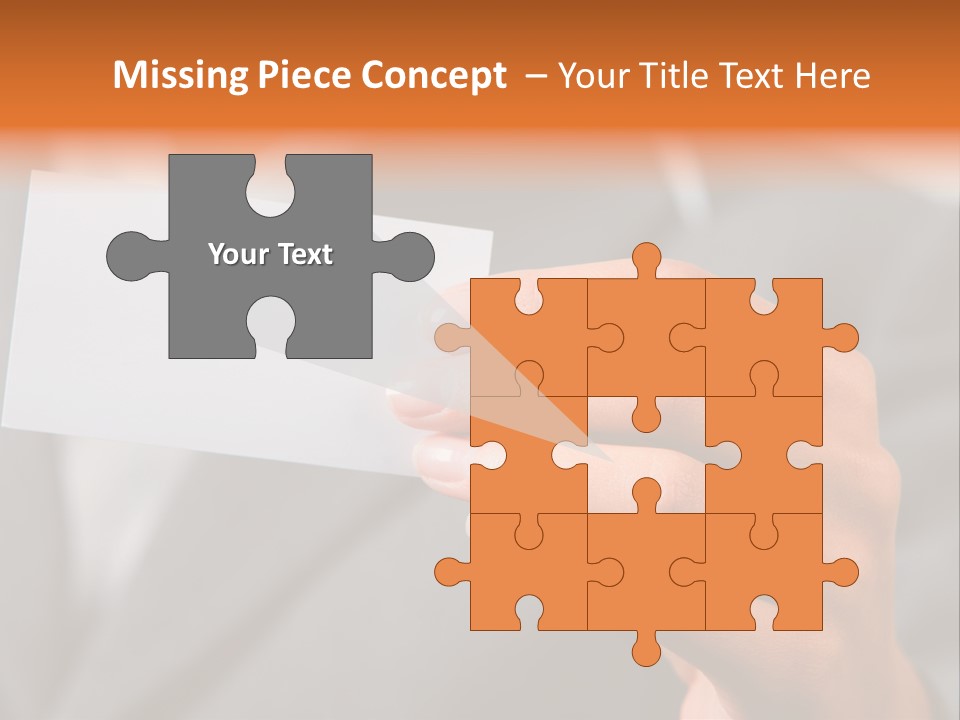 Partner Card Smiling PowerPoint Template