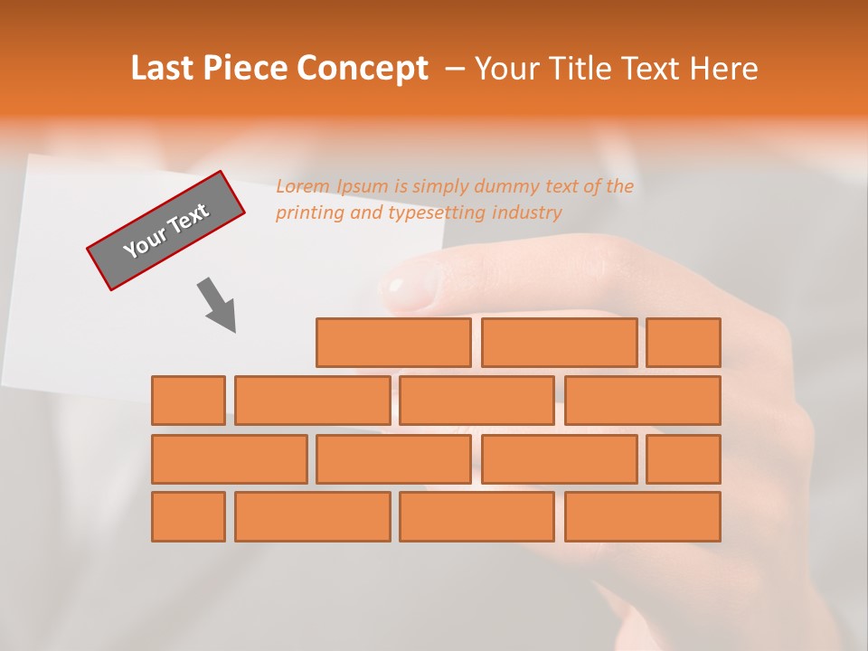 Partner Card Smiling PowerPoint Template