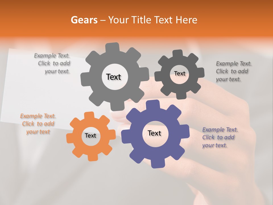 Partner Card Smiling PowerPoint Template