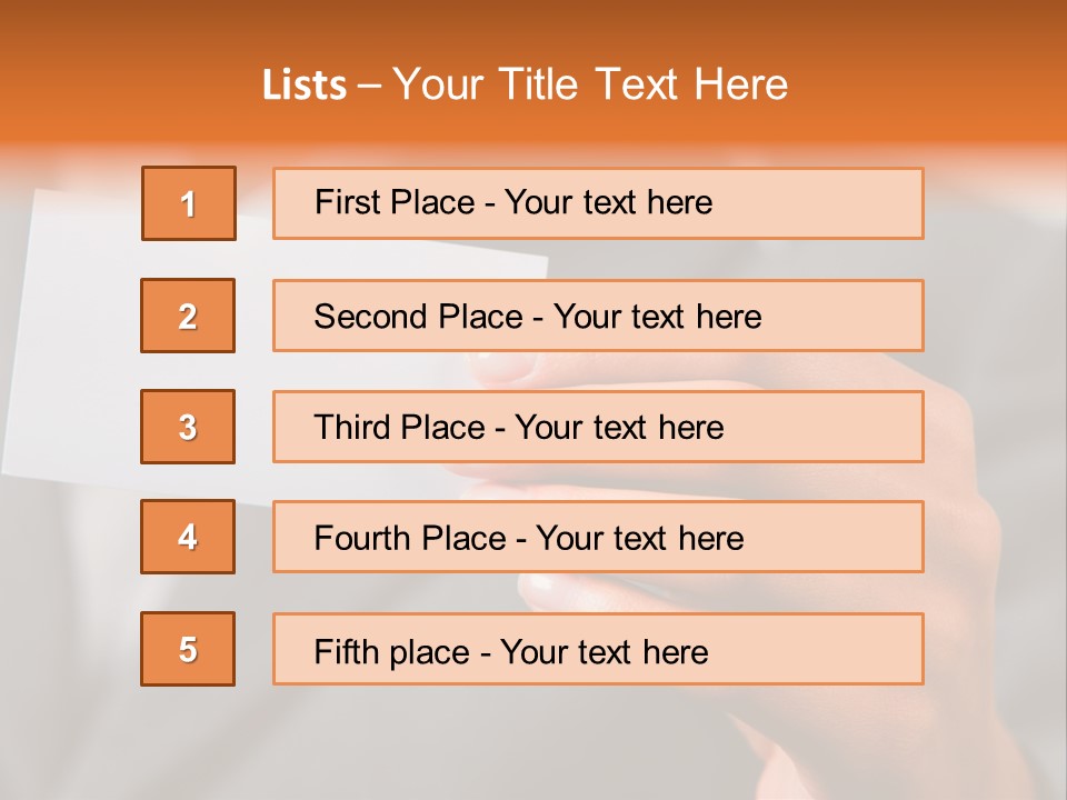 Partner Card Smiling PowerPoint Template