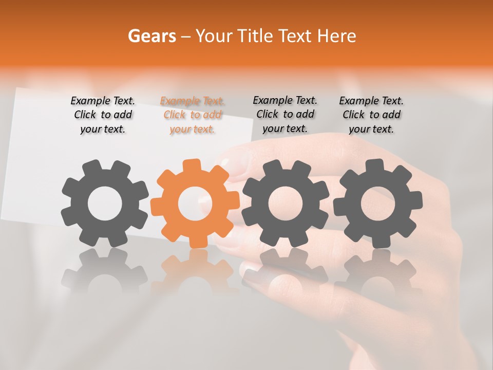 Partner Card Smiling PowerPoint Template