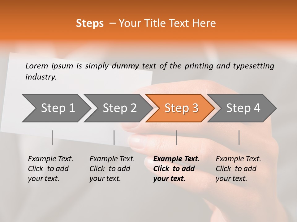Partner Card Smiling PowerPoint Template
