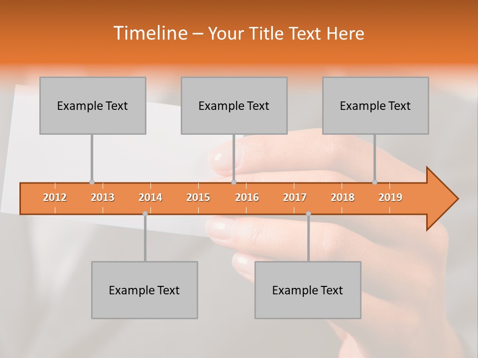 Partner Card Smiling PowerPoint Template