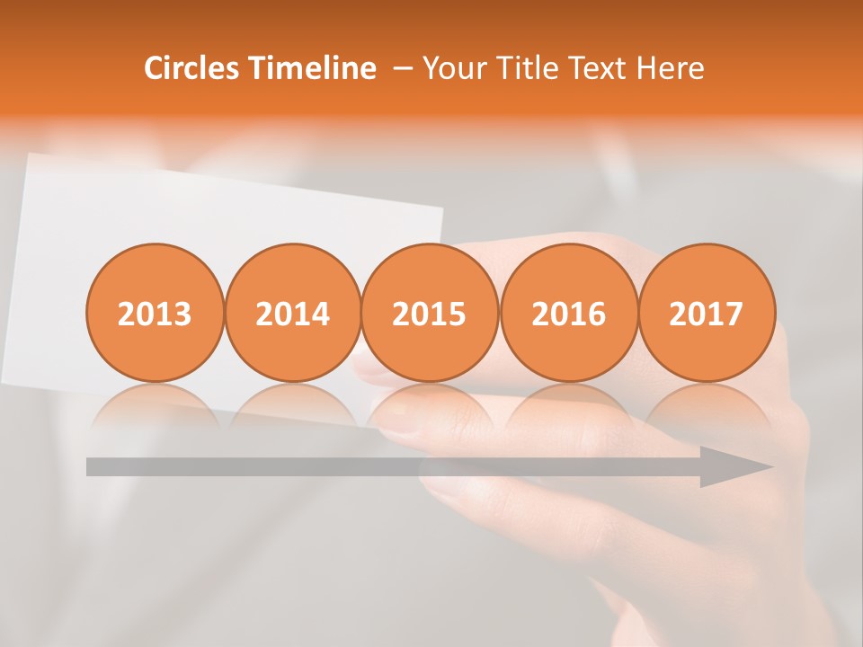 Partner Card Smiling PowerPoint Template