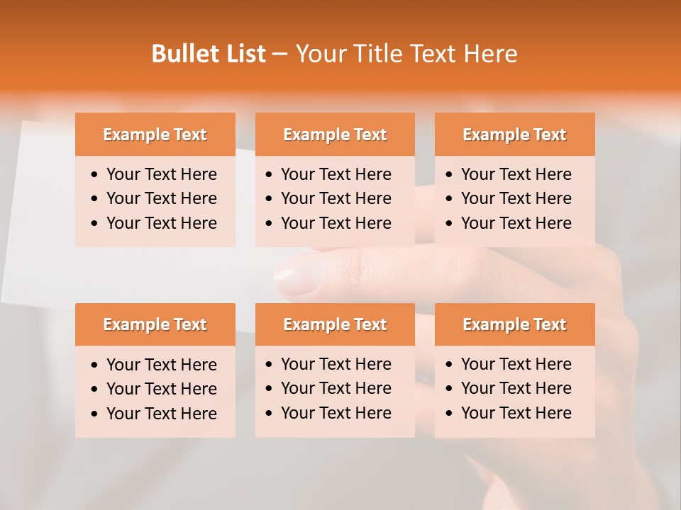 Partner Card Smiling PowerPoint Template