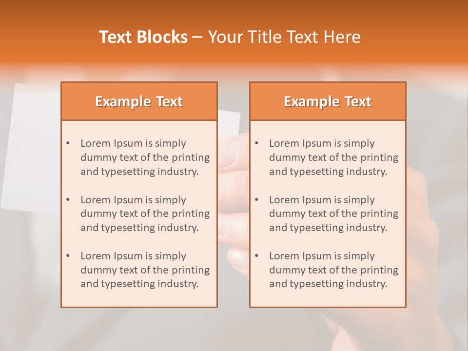 Partner Card Smiling PowerPoint Template