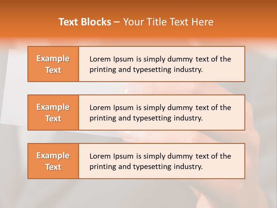 Partner Card Smiling PowerPoint Template
