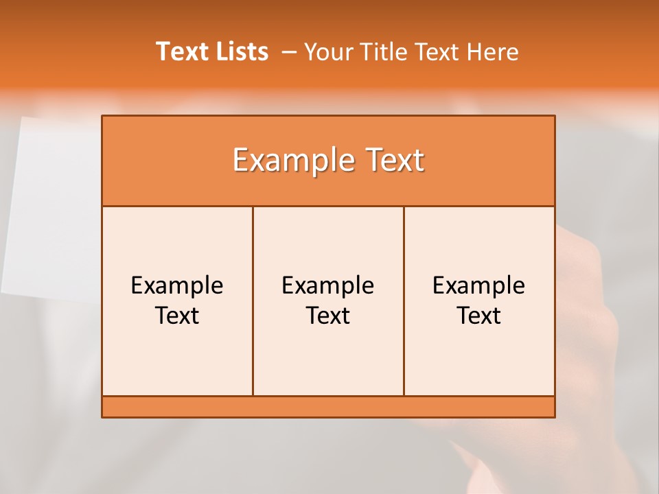 Partner Card Smiling PowerPoint Template