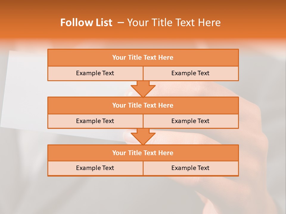 Partner Card Smiling PowerPoint Template