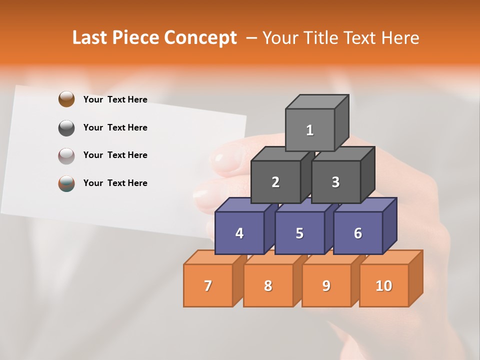 Partner Card Smiling PowerPoint Template