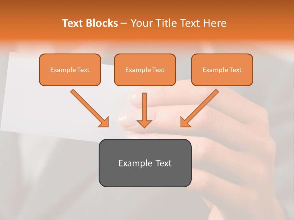 Partner Card Smiling PowerPoint Template