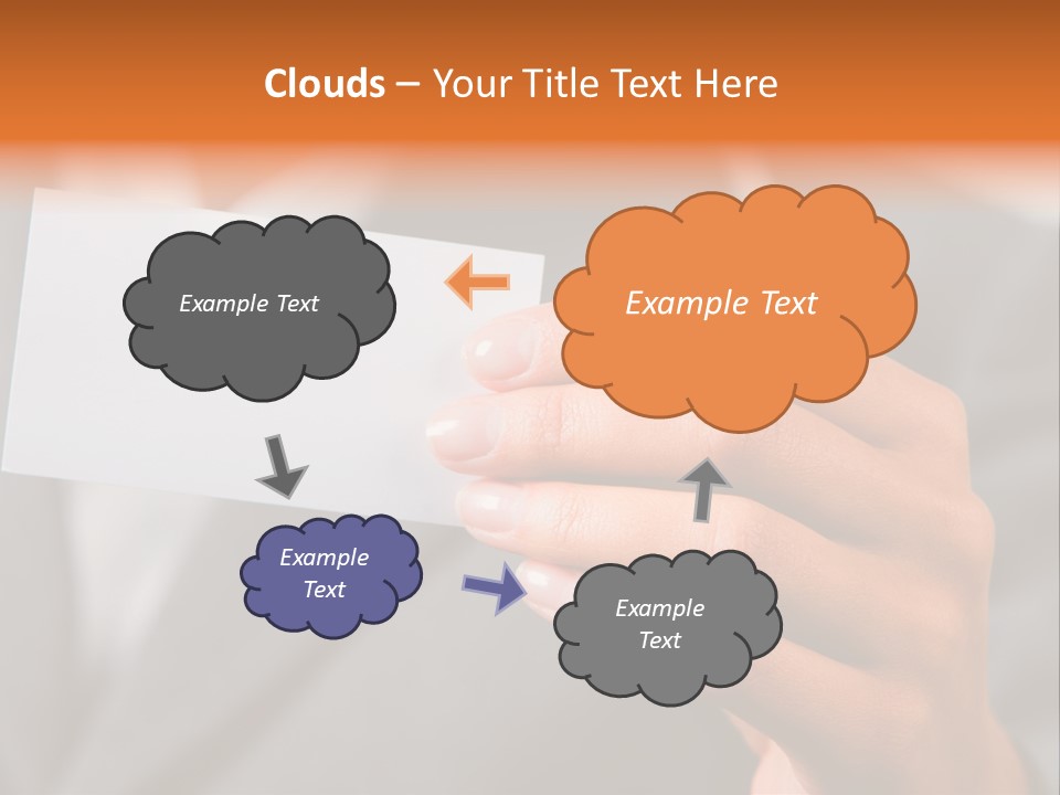 Partner Card Smiling PowerPoint Template