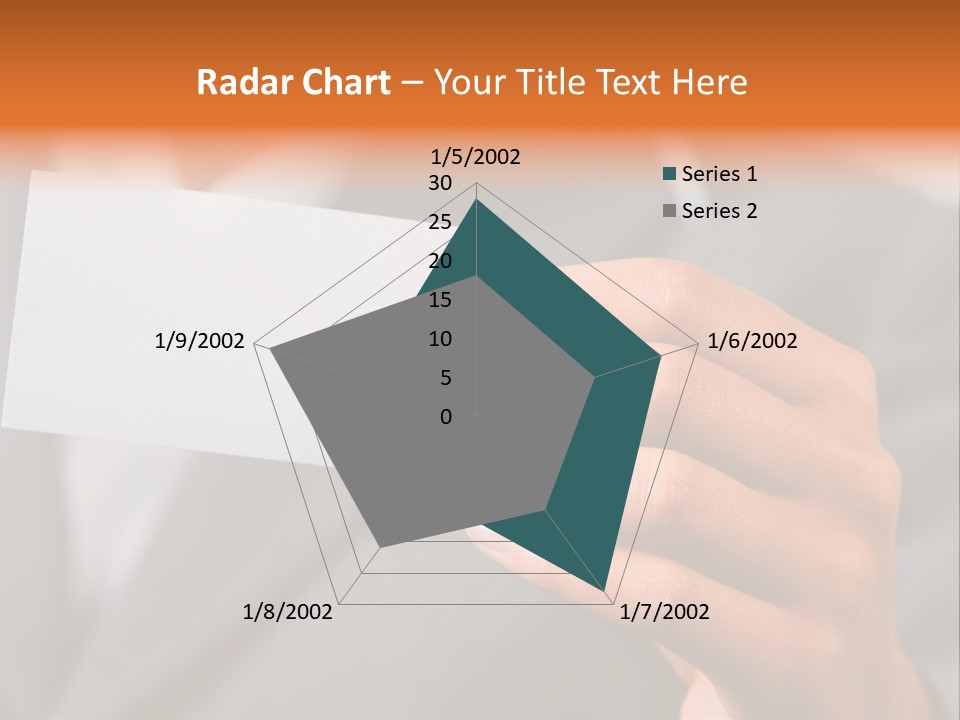 Partner Card Smiling PowerPoint Template
