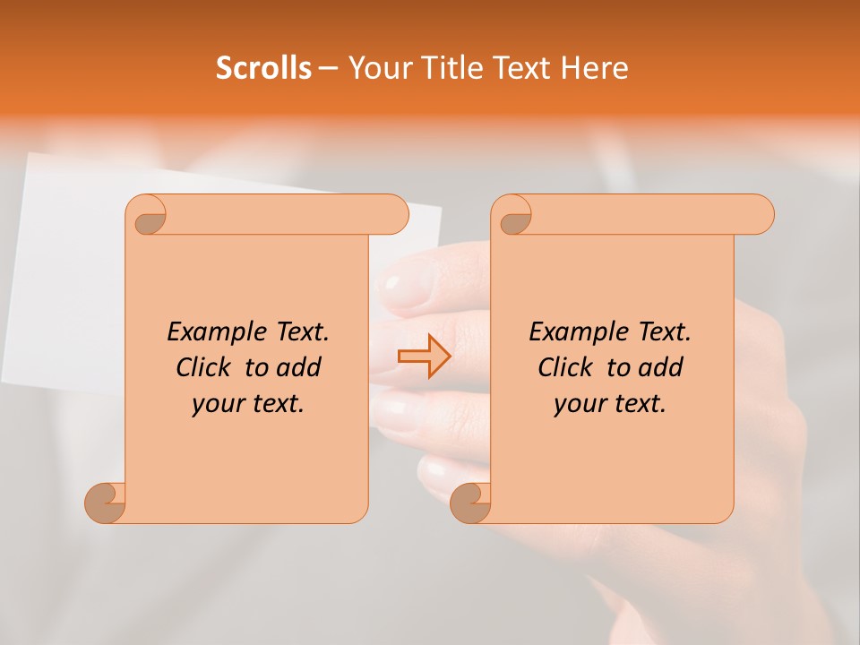 Partner Card Smiling PowerPoint Template