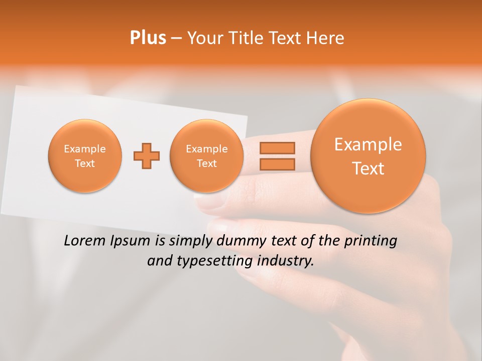 Partner Card Smiling PowerPoint Template