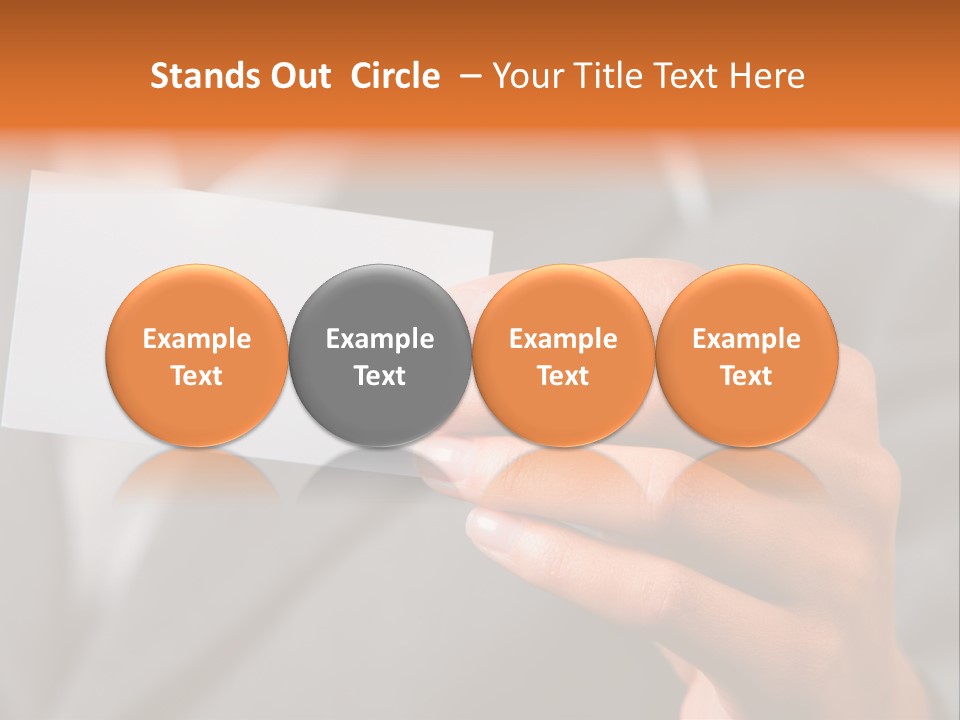 Partner Card Smiling PowerPoint Template