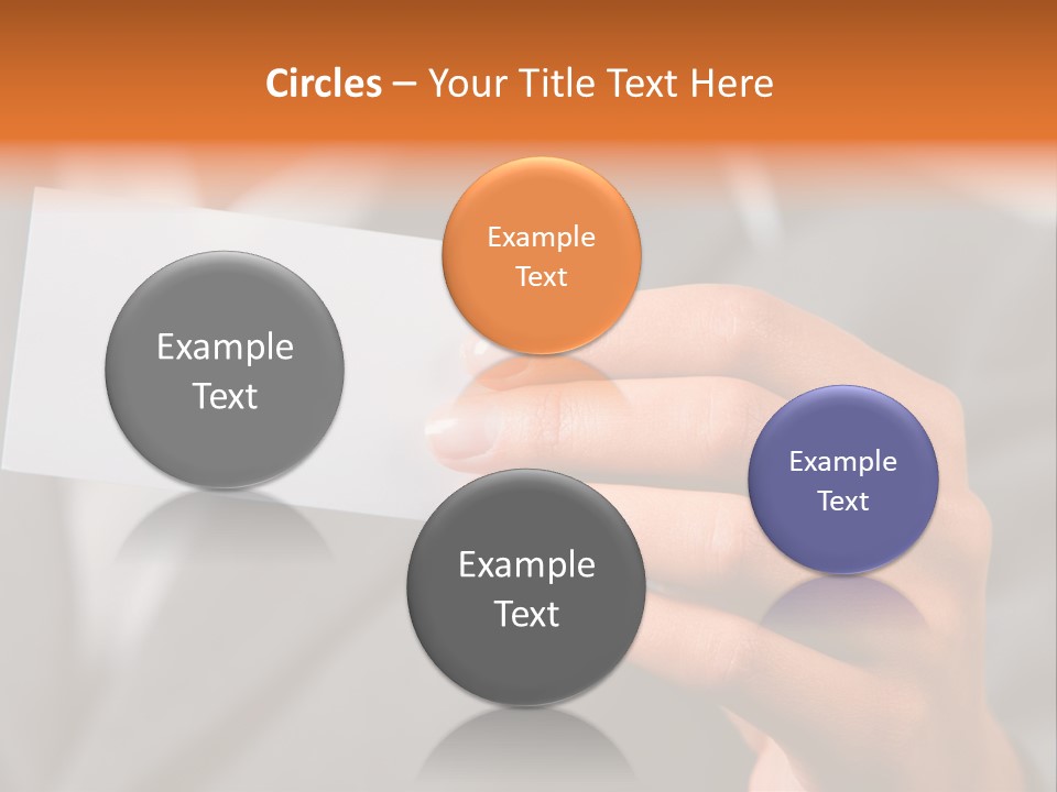 Partner Card Smiling PowerPoint Template