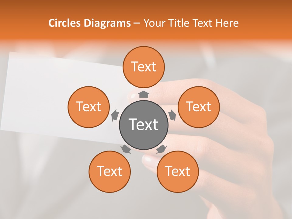 Partner Card Smiling PowerPoint Template