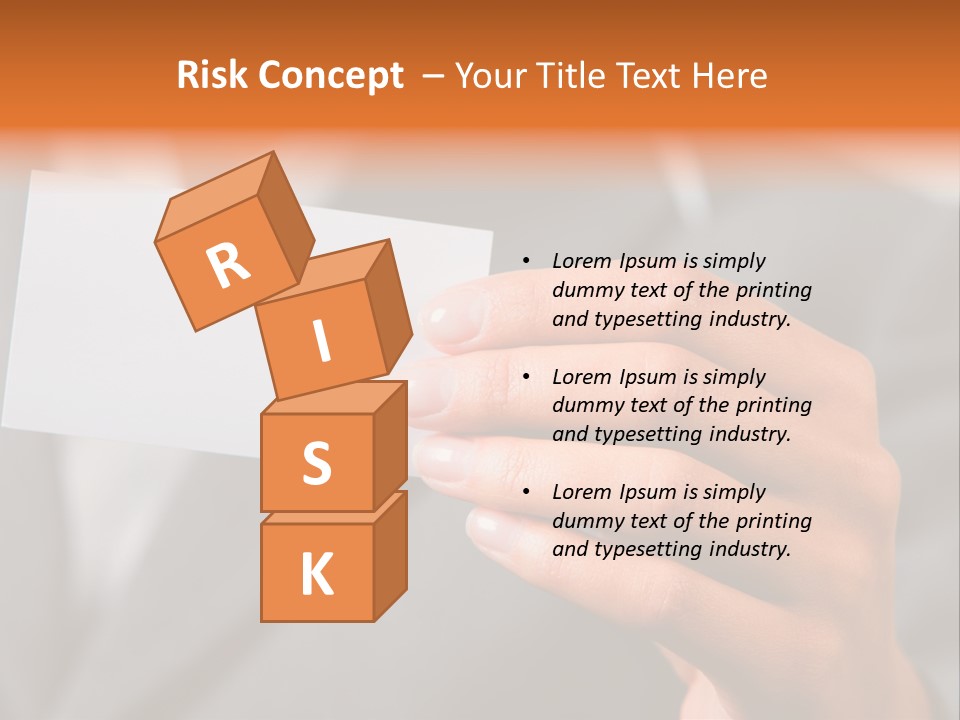 Partner Card Smiling PowerPoint Template