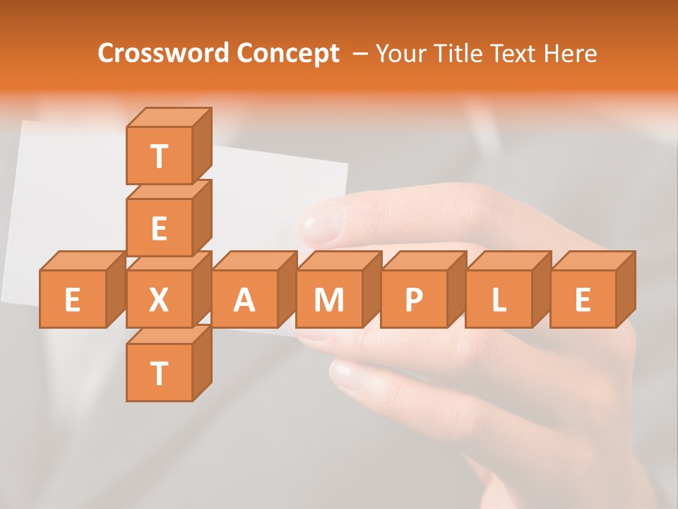 Partner Card Smiling PowerPoint Template