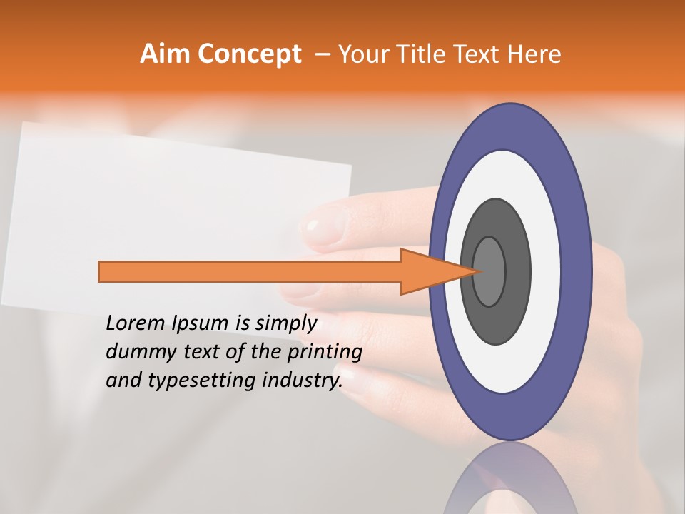 Partner Card Smiling PowerPoint Template