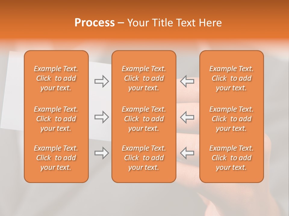 Partner Card Smiling PowerPoint Template