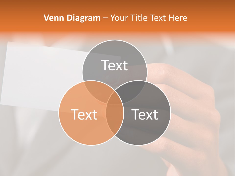 Partner Card Smiling PowerPoint Template