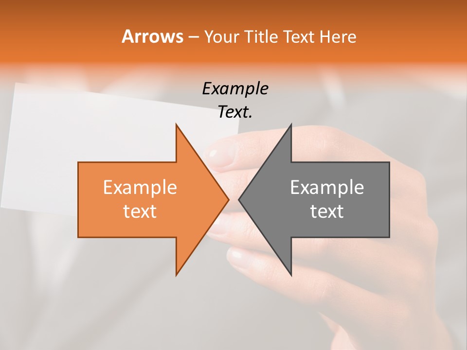Partner Card Smiling PowerPoint Template