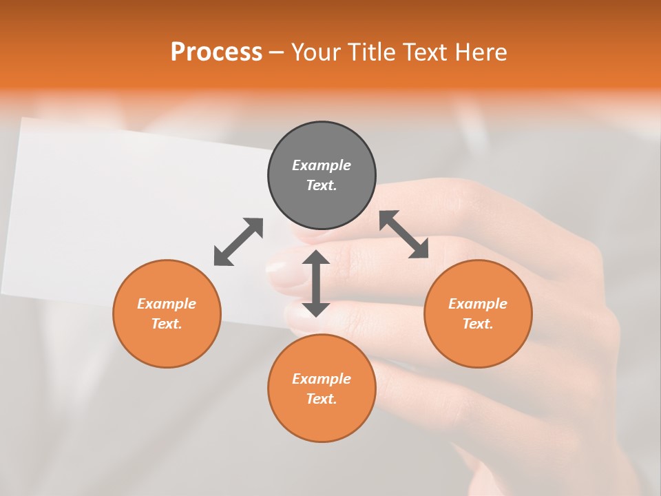 Partner Card Smiling PowerPoint Template
