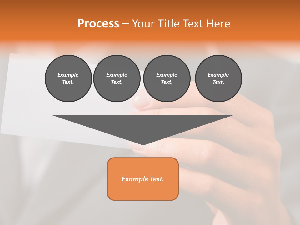 Partner Card Smiling PowerPoint Template