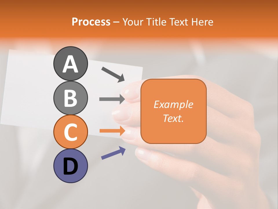 Partner Card Smiling PowerPoint Template