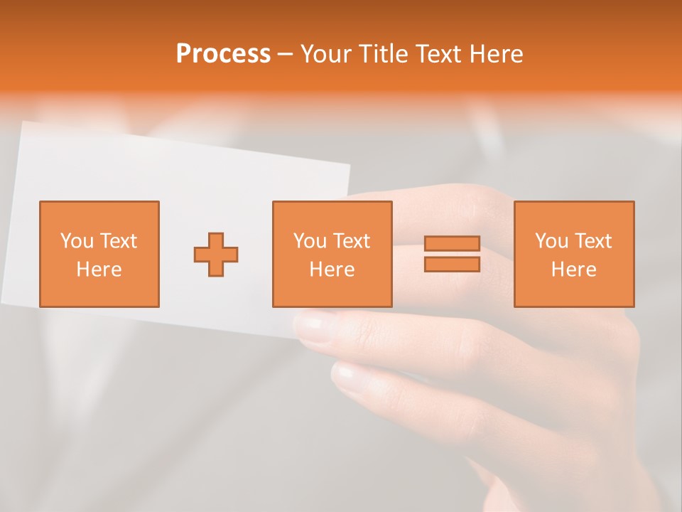 Partner Card Smiling PowerPoint Template