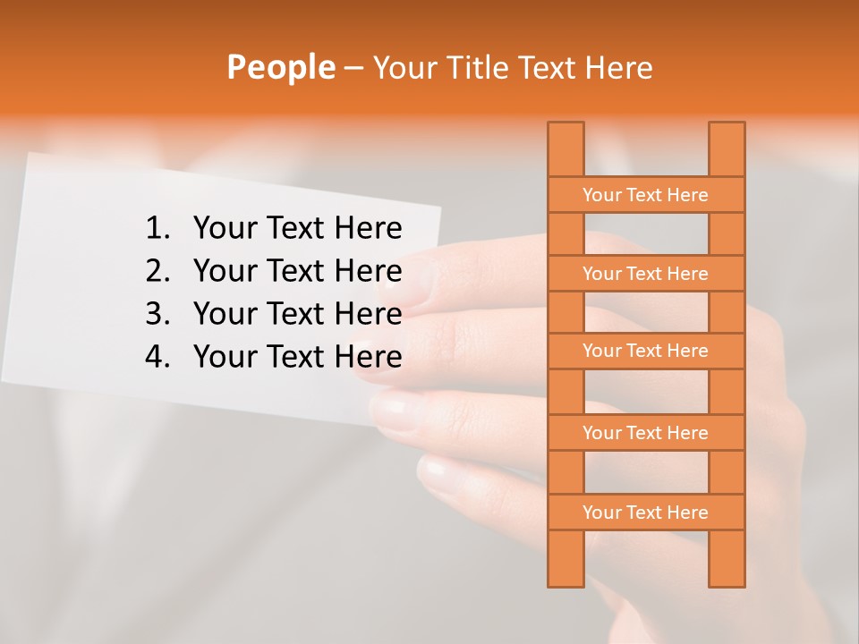 Partner Card Smiling PowerPoint Template