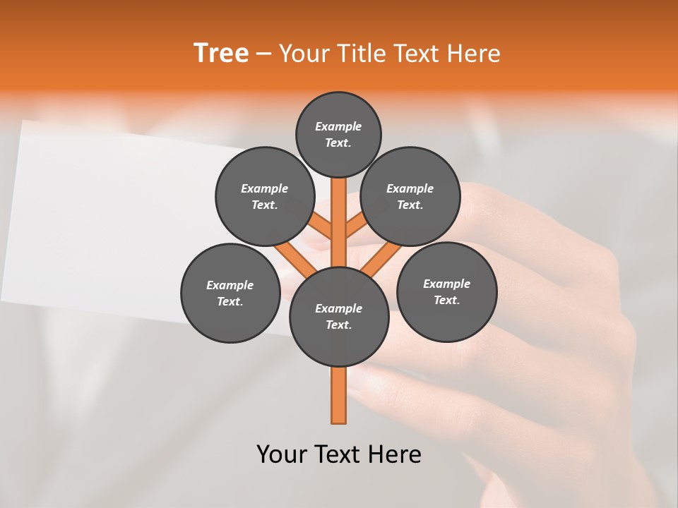 Partner Card Smiling PowerPoint Template