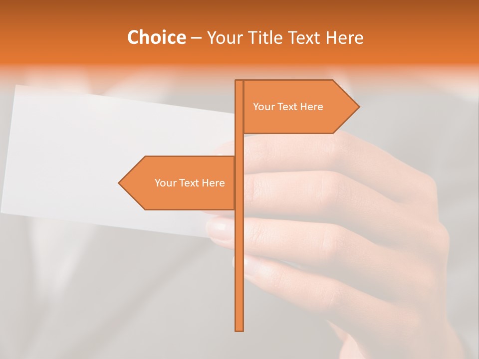 Partner Card Smiling PowerPoint Template
