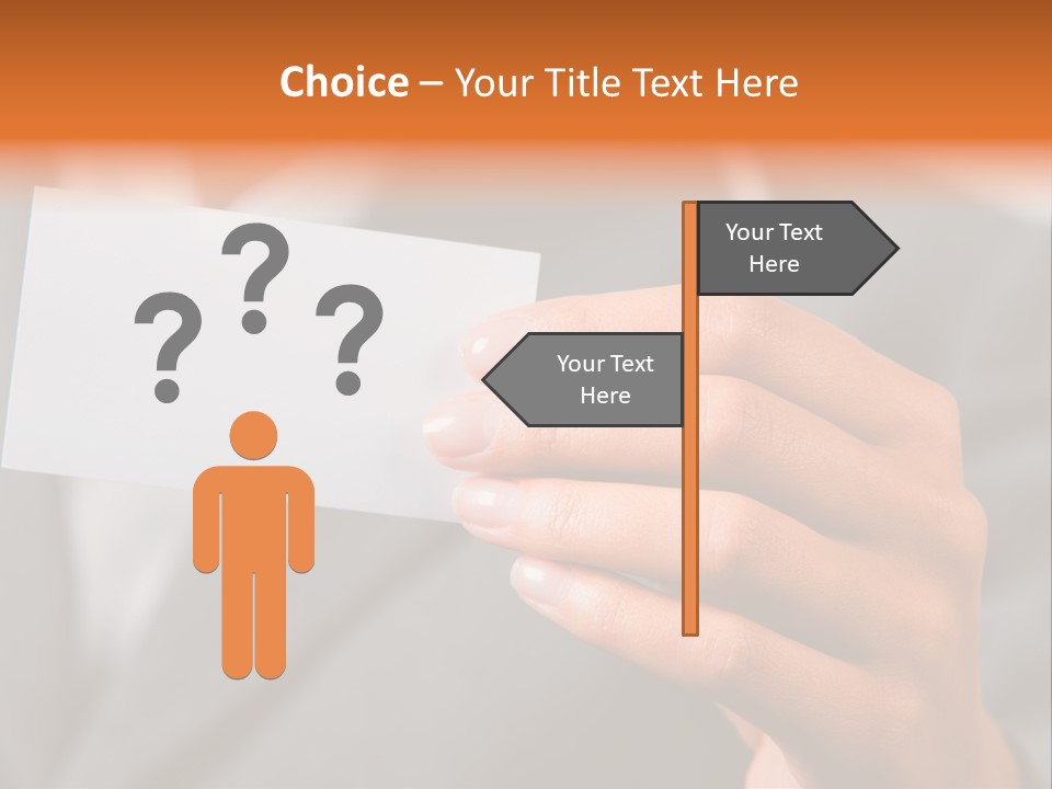 Partner Card Smiling PowerPoint Template