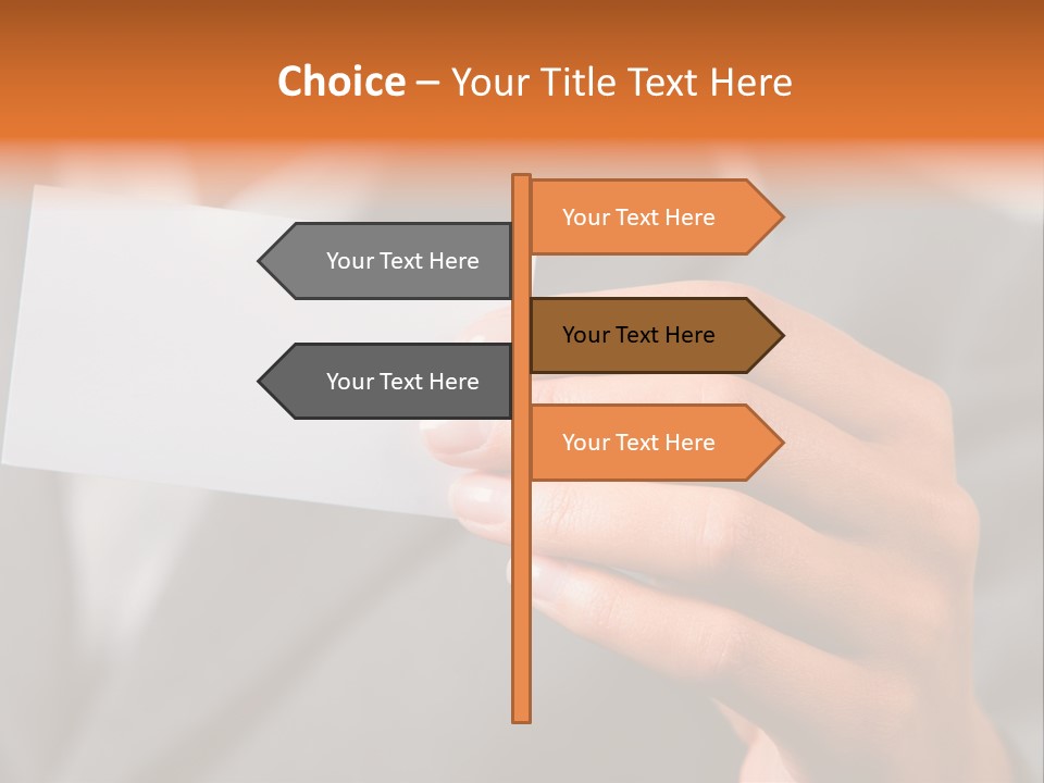 Partner Card Smiling PowerPoint Template